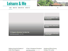 Tablet Screenshot of leisureandme.com